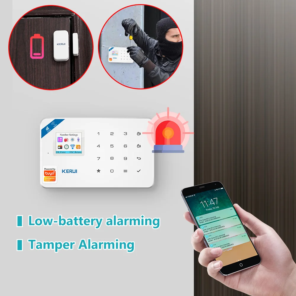 Alarm System for Home WIFI GSM Alarm Support Alexa Tuya Smart Motion Sensor - Image 5