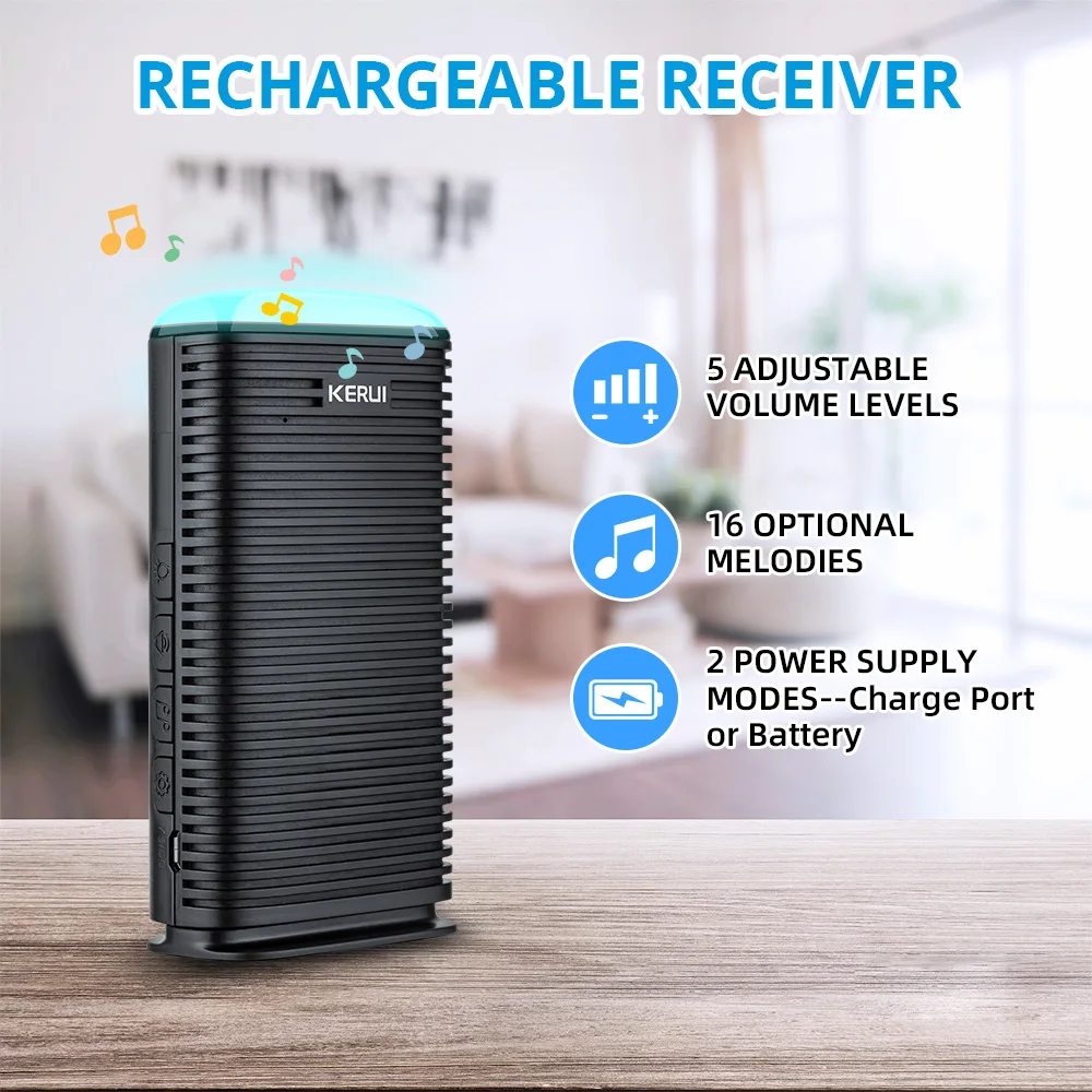 Driveway Alarm System with Solar Powered Motion Sensor Detector - Image 3