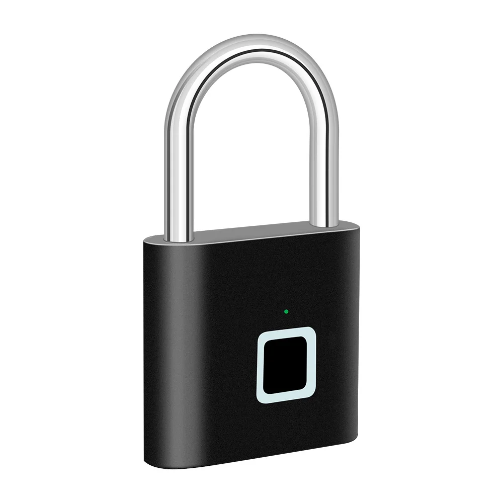 Smart Door Fingerprint Padlock USB Rechargeable Mini Size Finger Touch Lock - Image 8