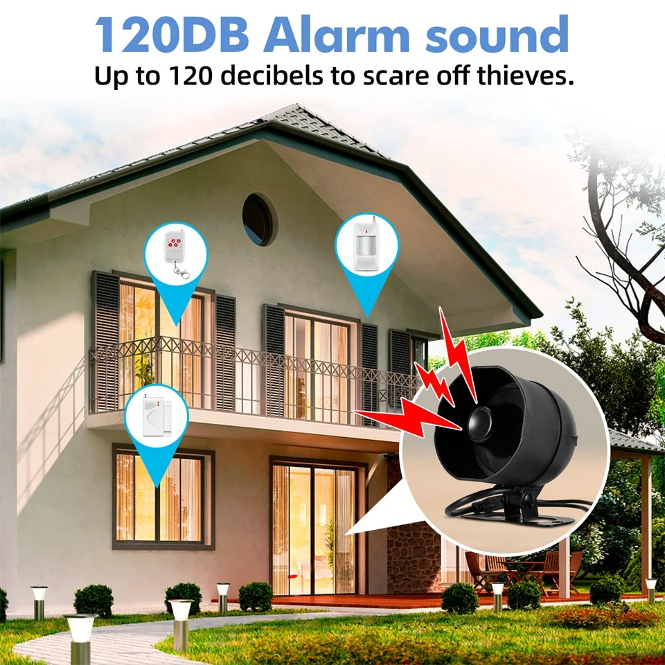 WiFi Loudly Speaker Alarm System 120db Siren Alarm - Image 2