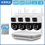 HD 8CH Wireless NVR Security WIFI IP Dual Lens System