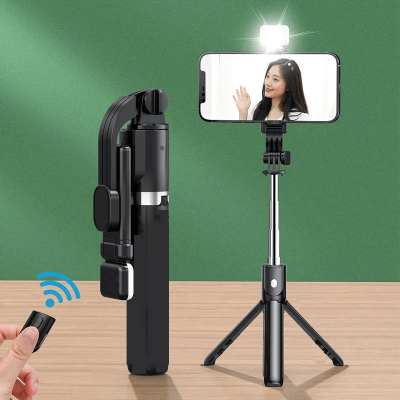 Portable Bluetooth Selfie Stick Retractable and Multifunctiona